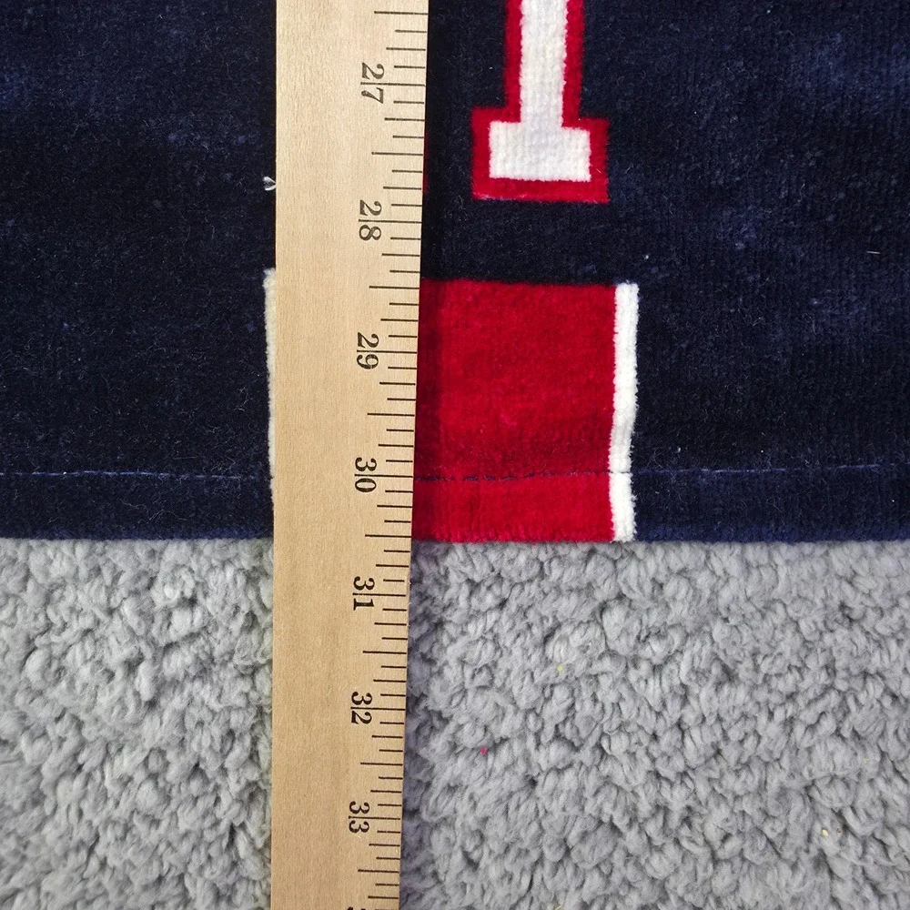 Tommy Hilfiger Navy Blue Red White H Logo Cotton Hand Towel EST 1985